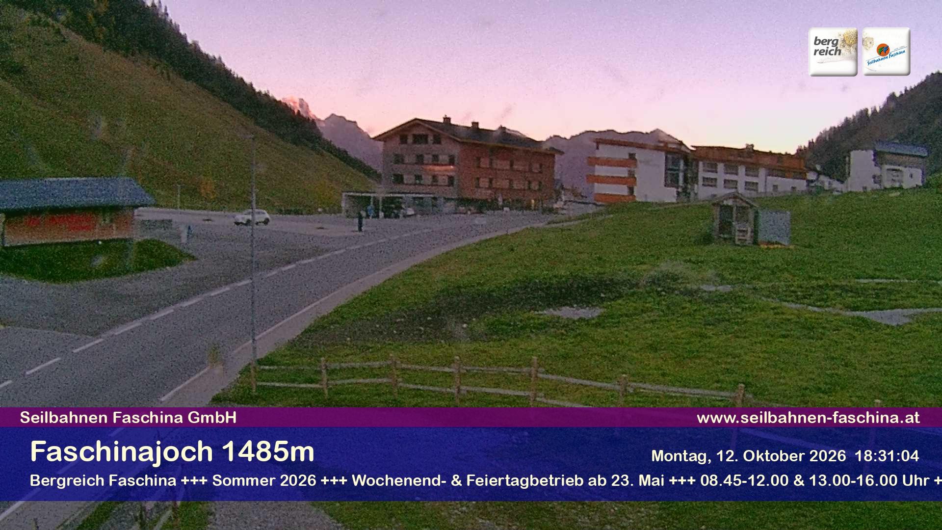 Archiv Foto Webcam Faschinapass, Stafelalpbahn