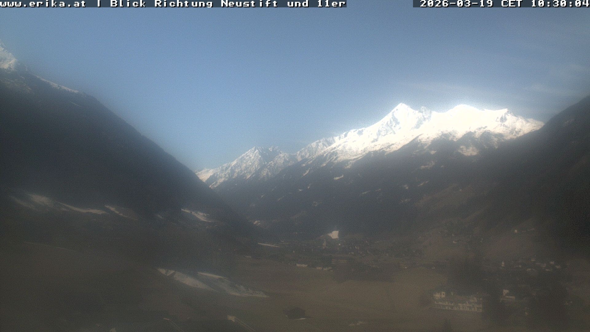 Archiv Foto Webcam Neustift: Blick vom Hotel Erika