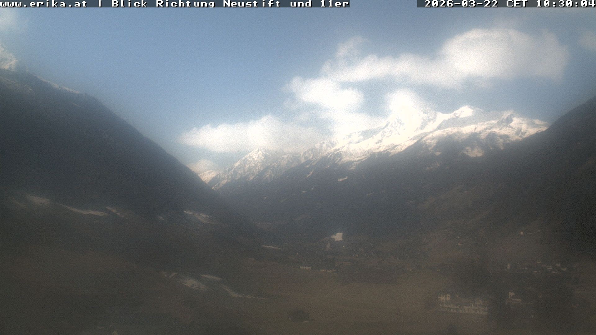 Archiv Foto Webcam Neustift: Blick vom Hotel Erika