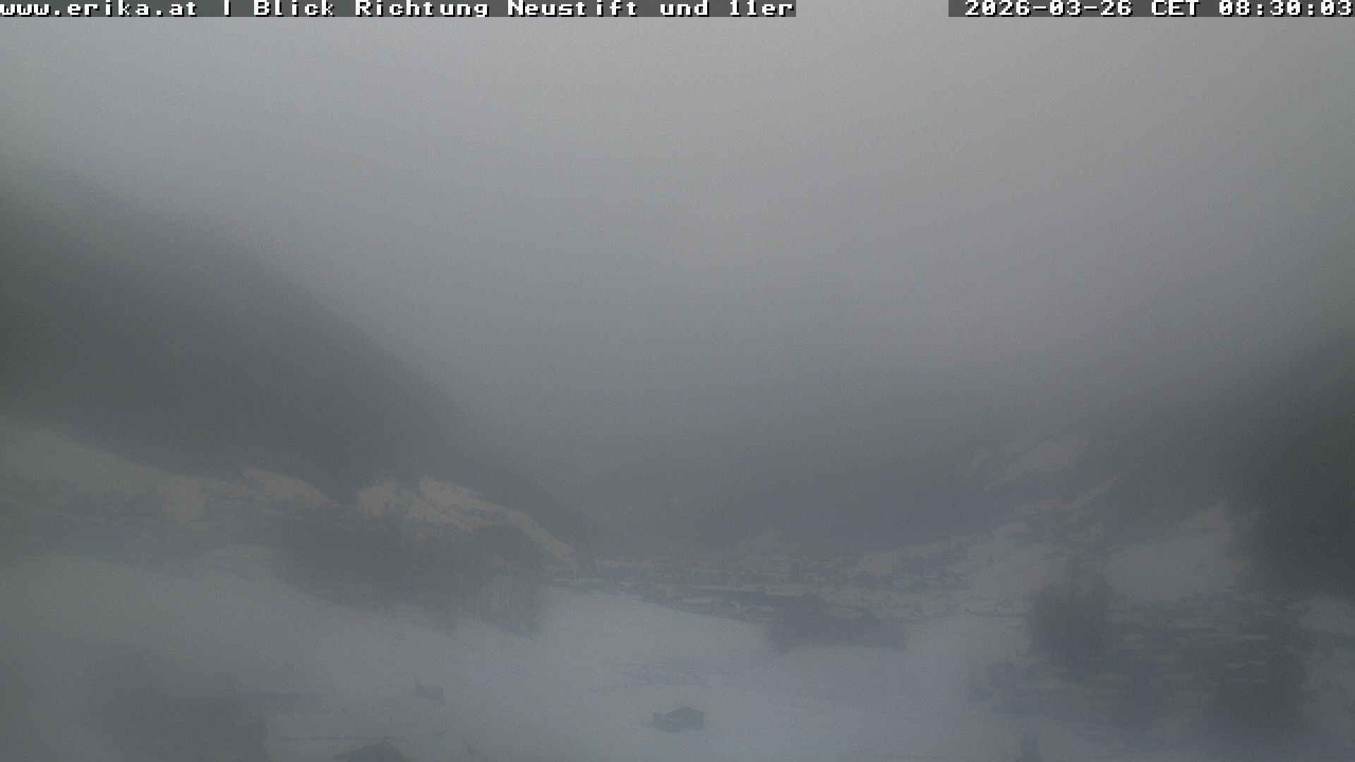 Archived image Webcam Neustift: View of the Stubai Glacier