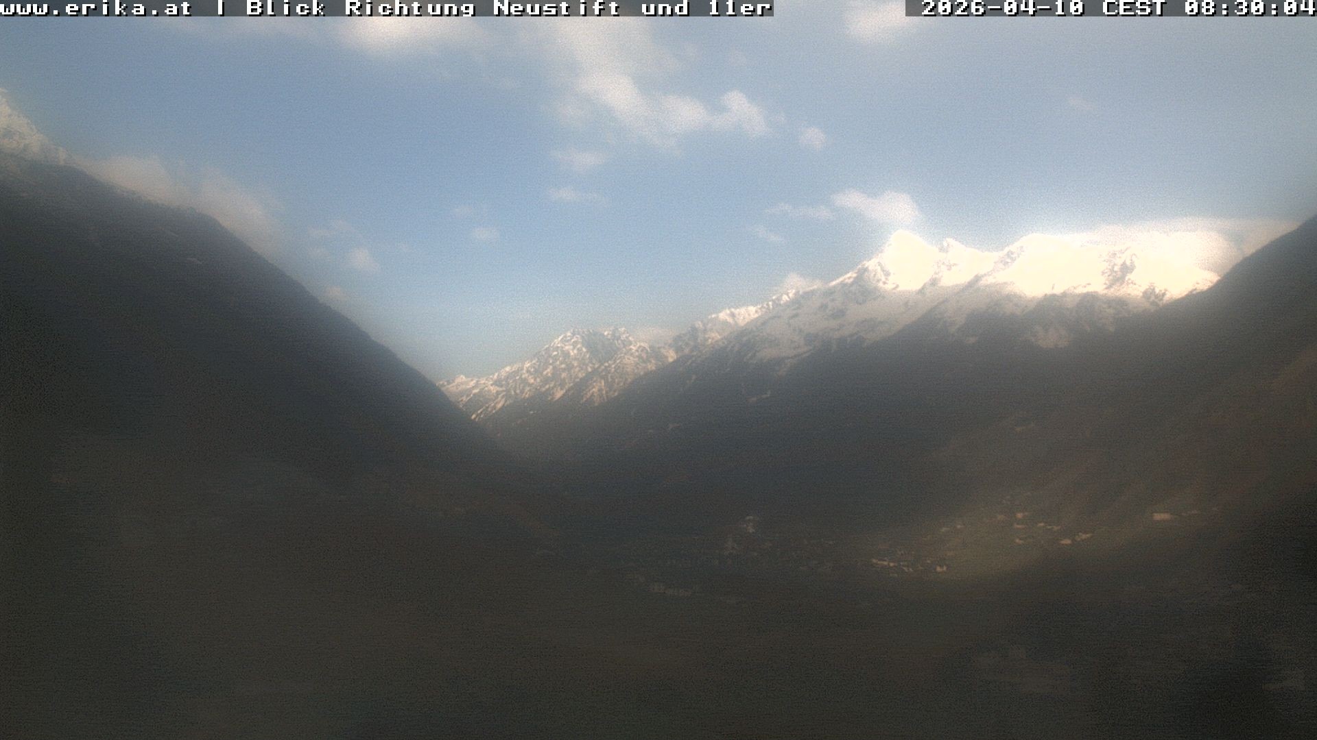 Archiv Foto Webcam Neustift: Blick vom Hotel Erika