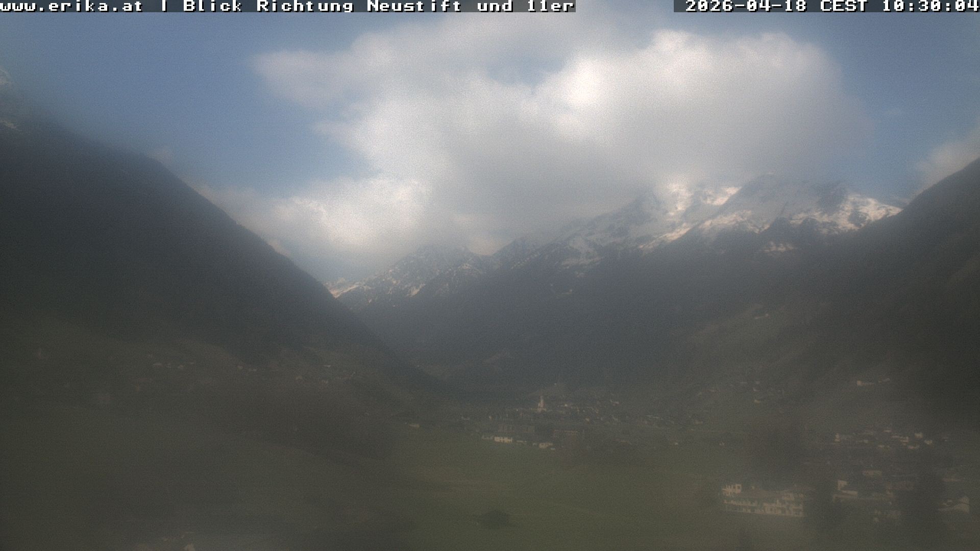 Archiv Foto Webcam Neustift: Blick vom Hotel Erika