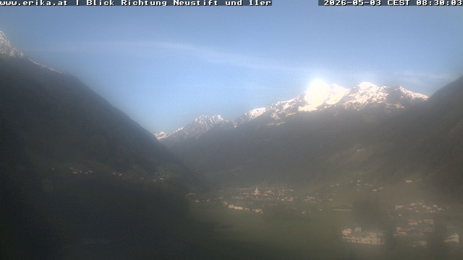 Archiv Foto Webcam Neustift: Blick vom Hotel Erika