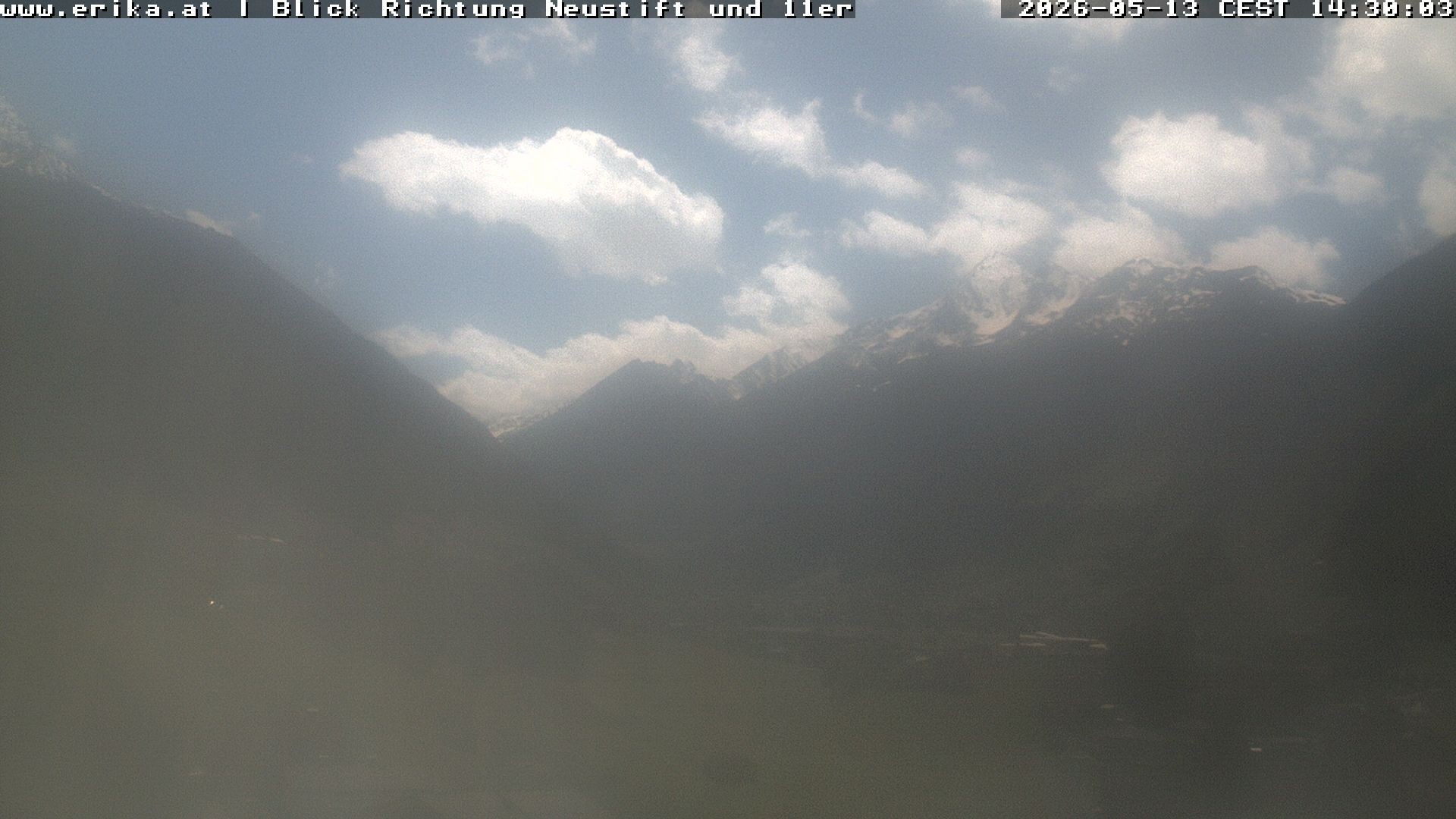 Archiv Foto Webcam Neustift: Blick vom Hotel Erika