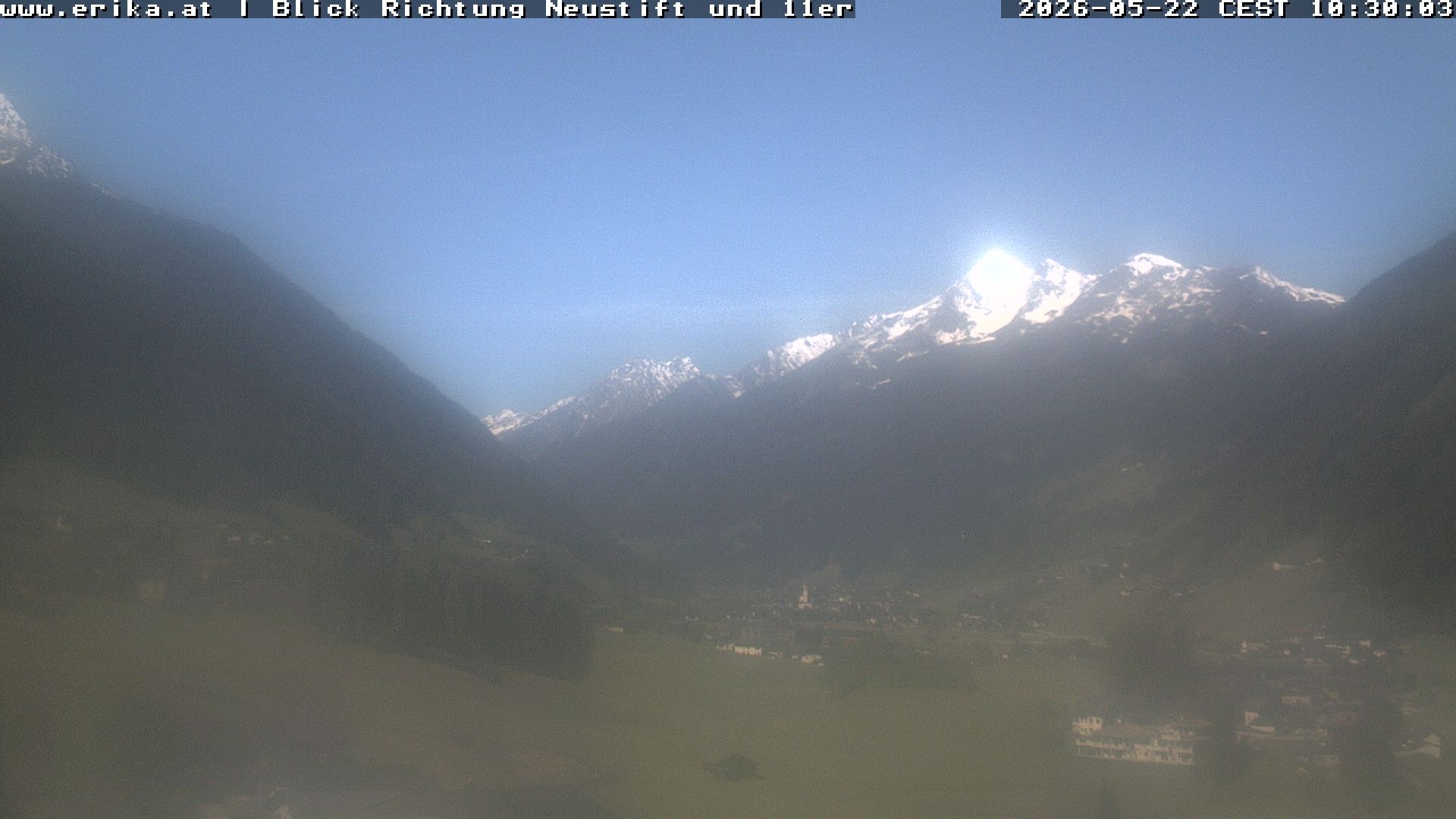 Archiv Foto Webcam Neustift: Blick vom Hotel Erika
