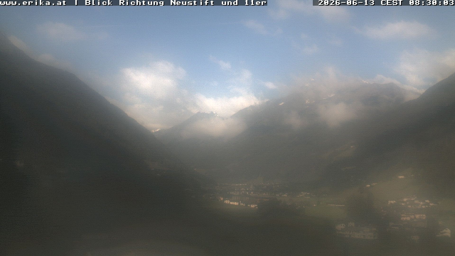Archiv Foto Webcam Neustift: Blick vom Hotel Erika