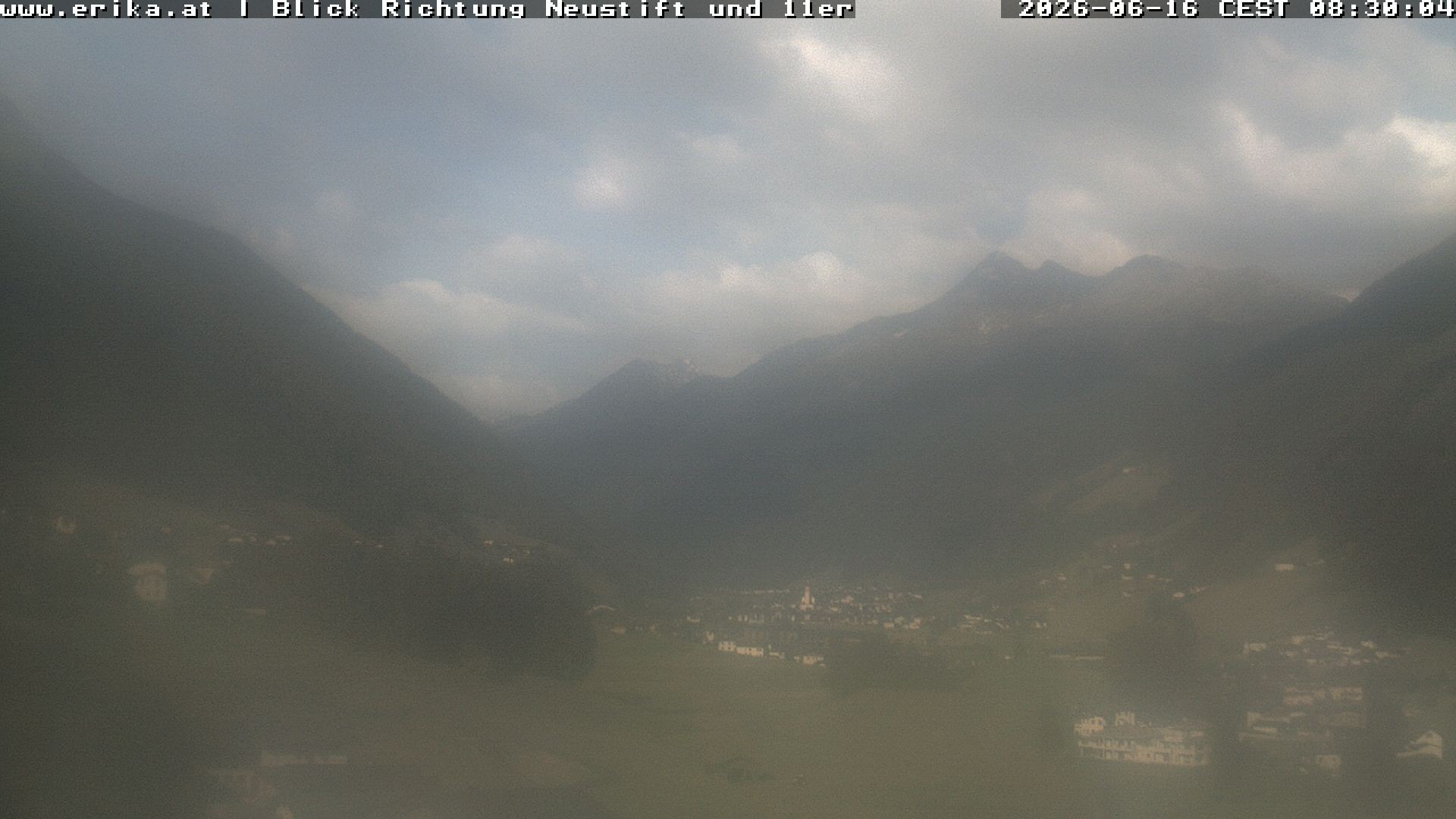 Archiv Foto Webcam Neustift: Blick vom Hotel Erika