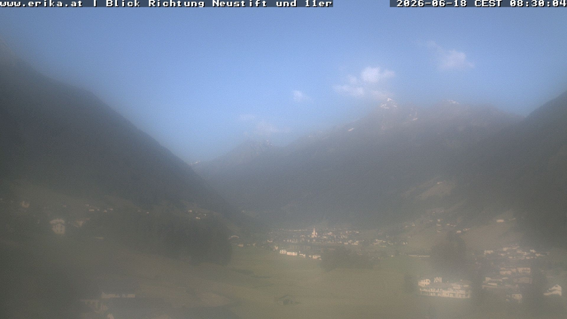 Archiv Foto Webcam Neustift: Blick vom Hotel Erika