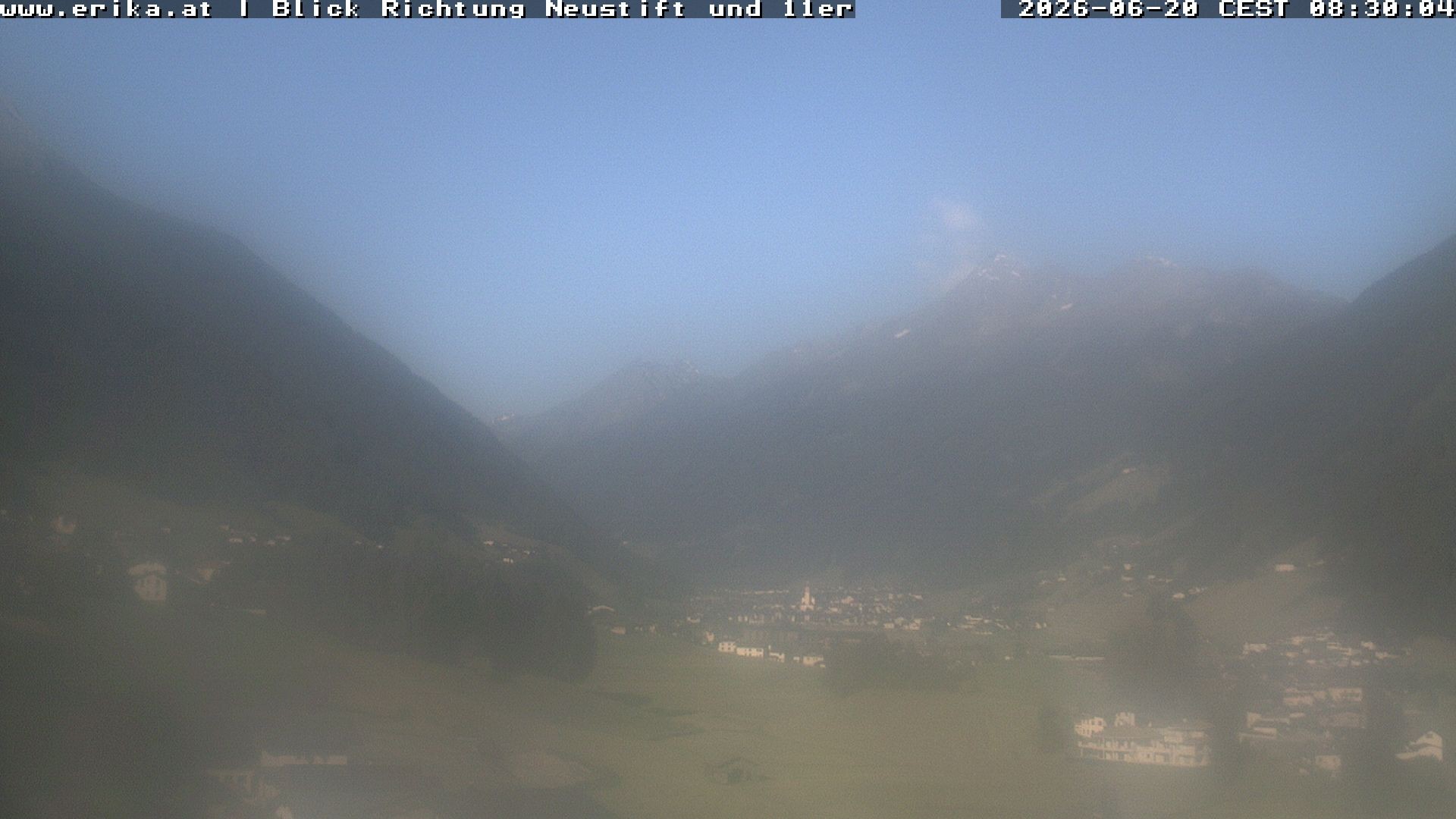 Archiv Foto Webcam Neustift: Blick vom Hotel Erika