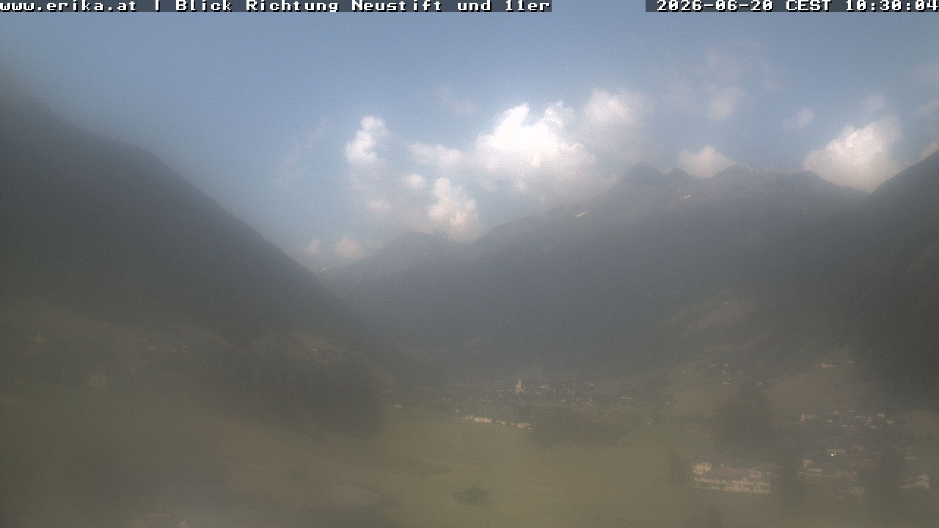 Archiv Foto Webcam Neustift: Blick vom Hotel Erika