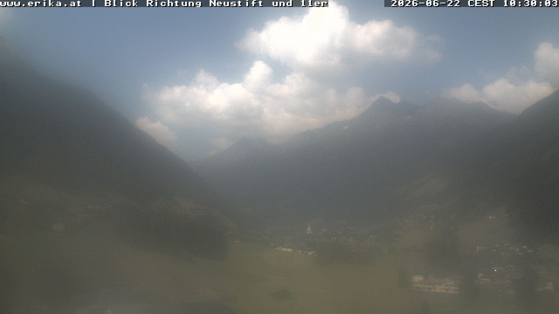 Archiv Foto Webcam Neustift: Blick vom Hotel Erika