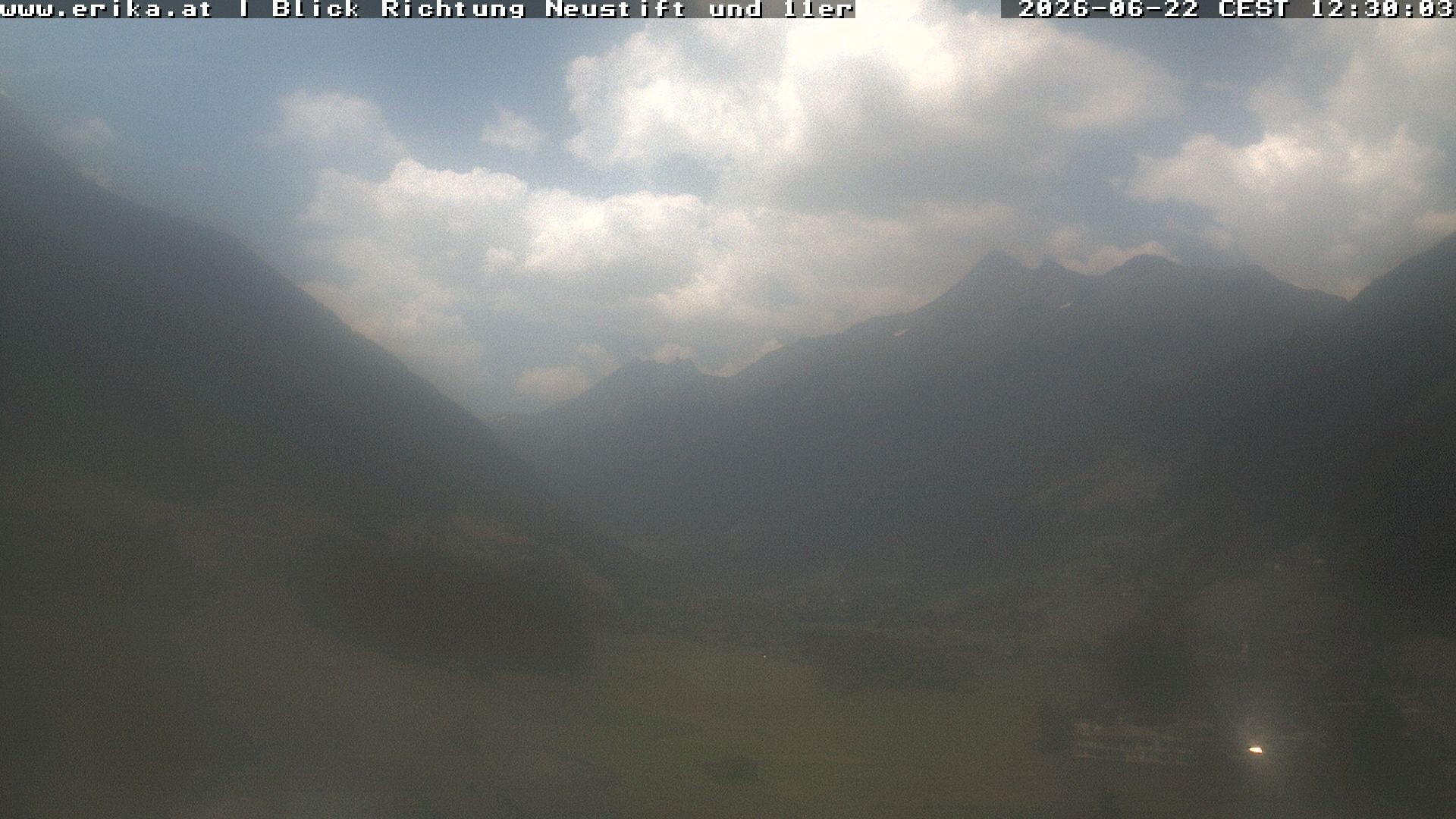 Archiv Foto Webcam Neustift: Blick vom Hotel Erika