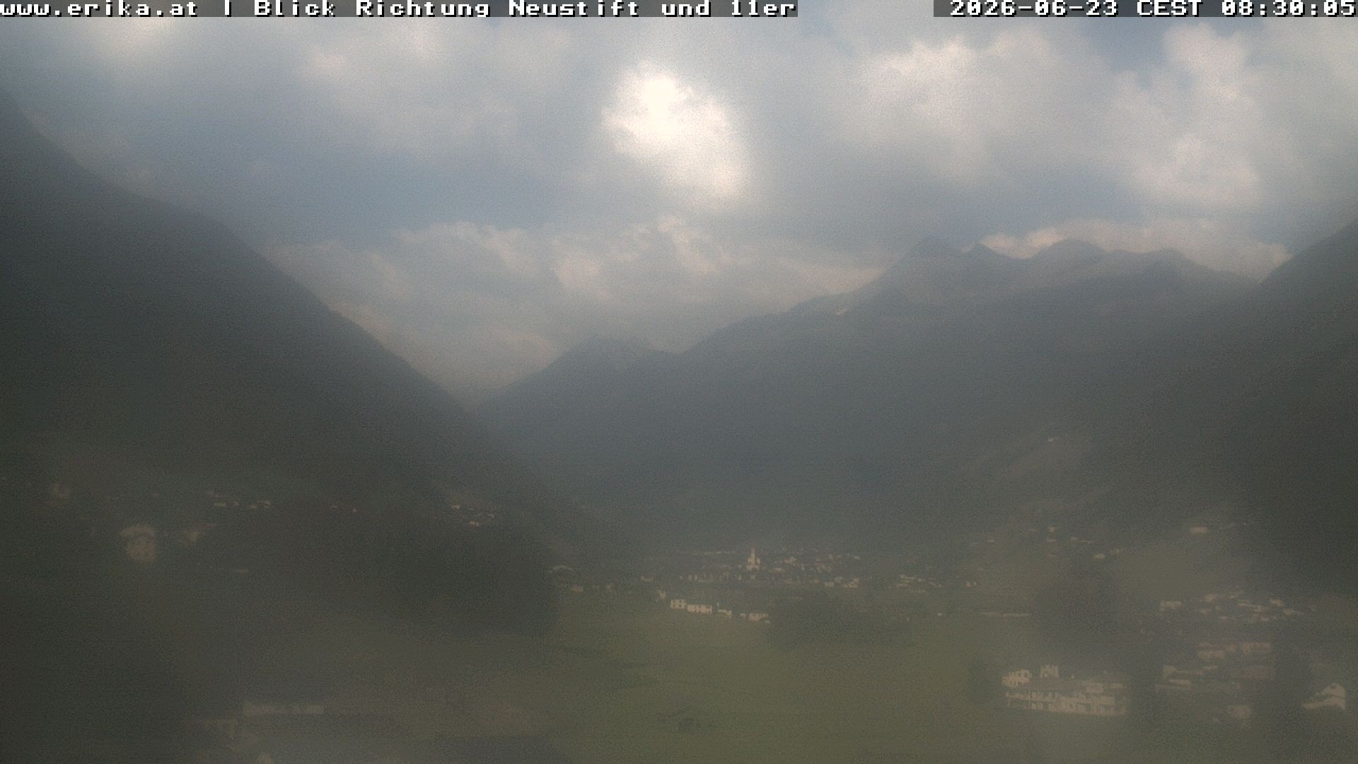 Archiv Foto Webcam Neustift: Blick vom Hotel Erika