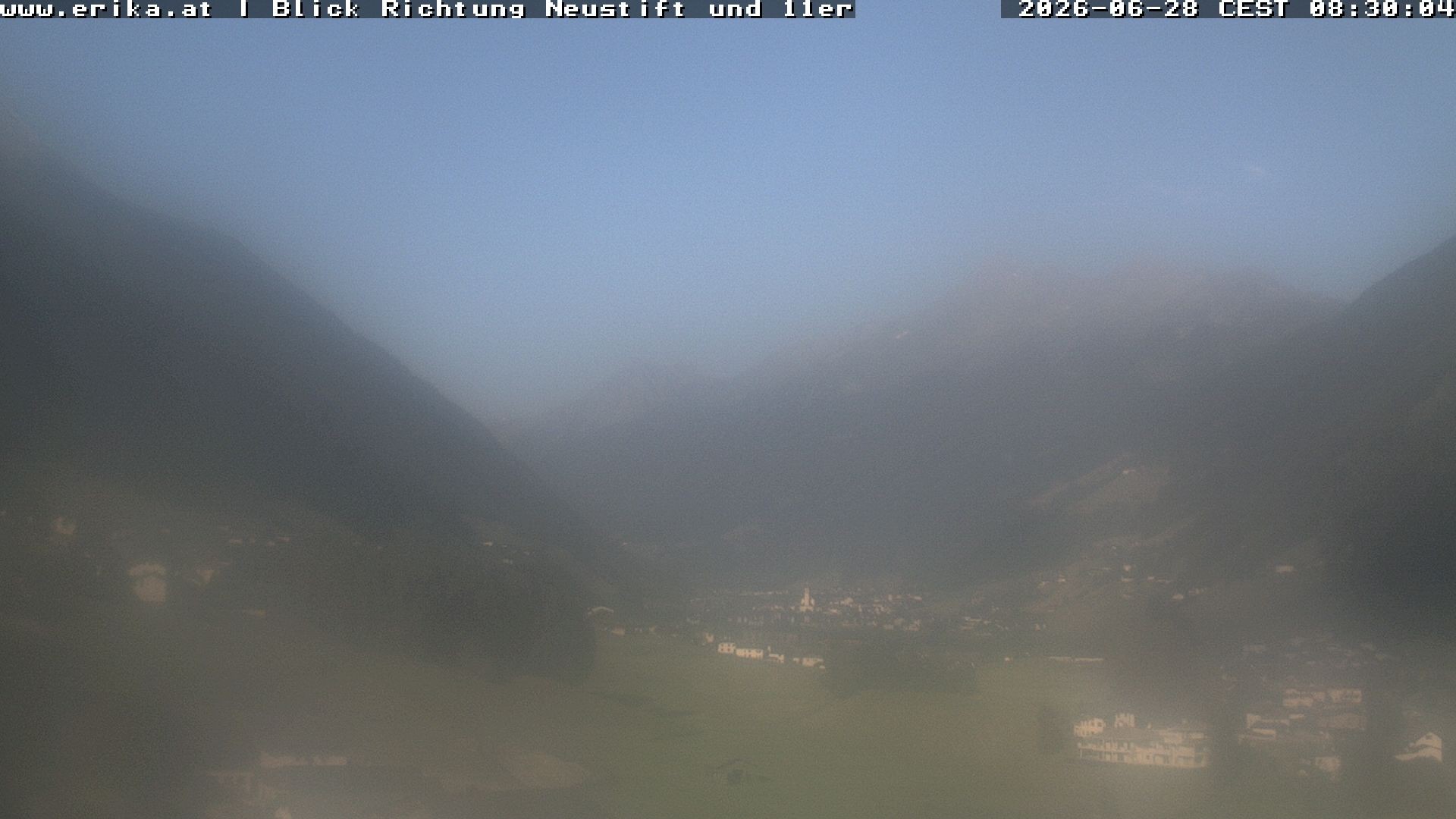 Archiv Foto Webcam Neustift: Blick vom Hotel Erika