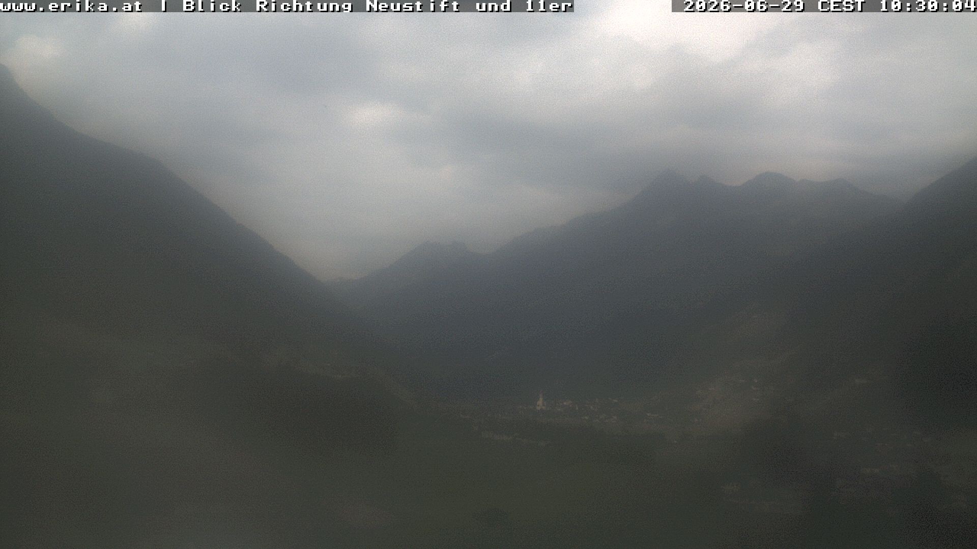 Archived image Webcam Neustift: View of the Stubai Glacier