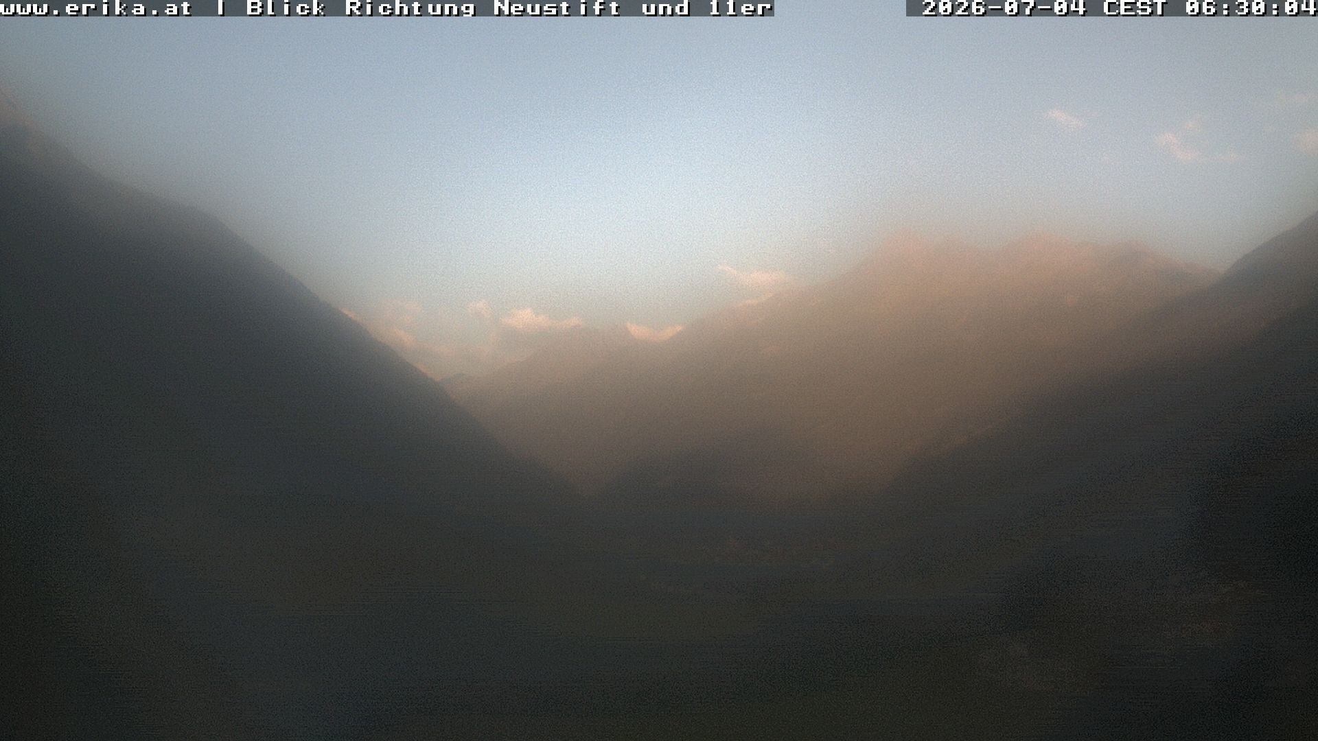 Archiv Foto Webcam Neustift: Blick vom Hotel Erika