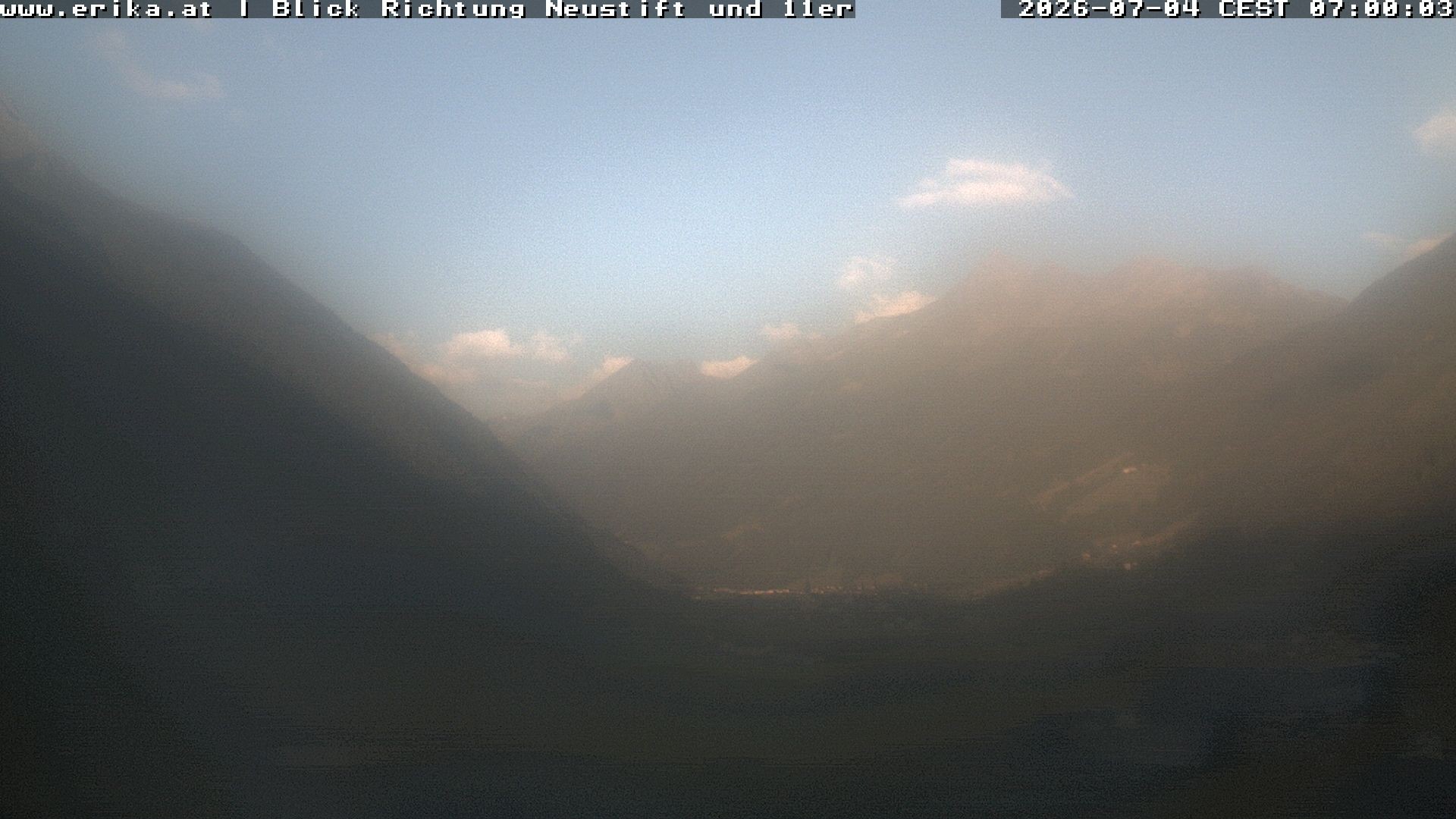 Archiv Foto Webcam Neustift: Blick vom Hotel Erika