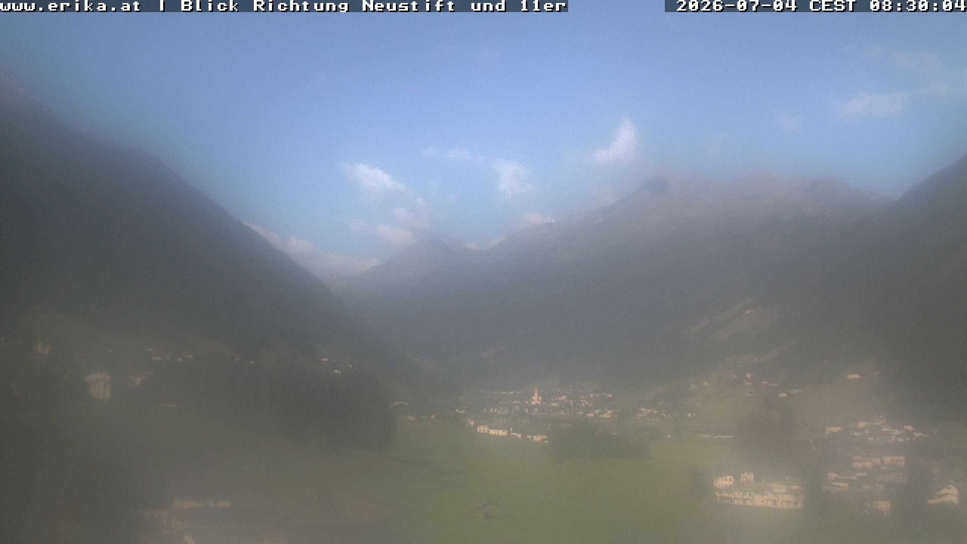 Archiv Foto Webcam Neustift: Blick vom Hotel Erika