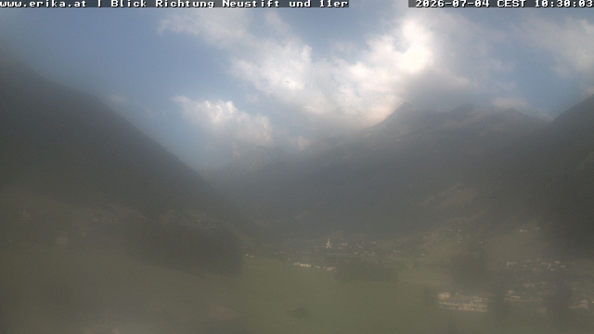 Archiv Foto Webcam Neustift: Blick vom Hotel Erika