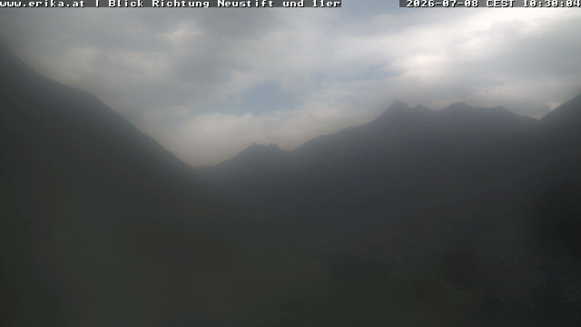 Archived image Webcam Neustift: View of the Stubai Glacier