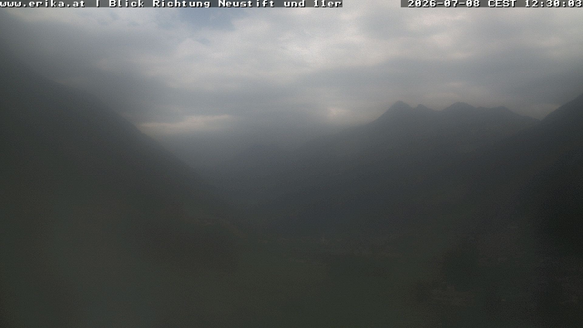 Archived image Webcam Neustift: View of the Stubai Glacier