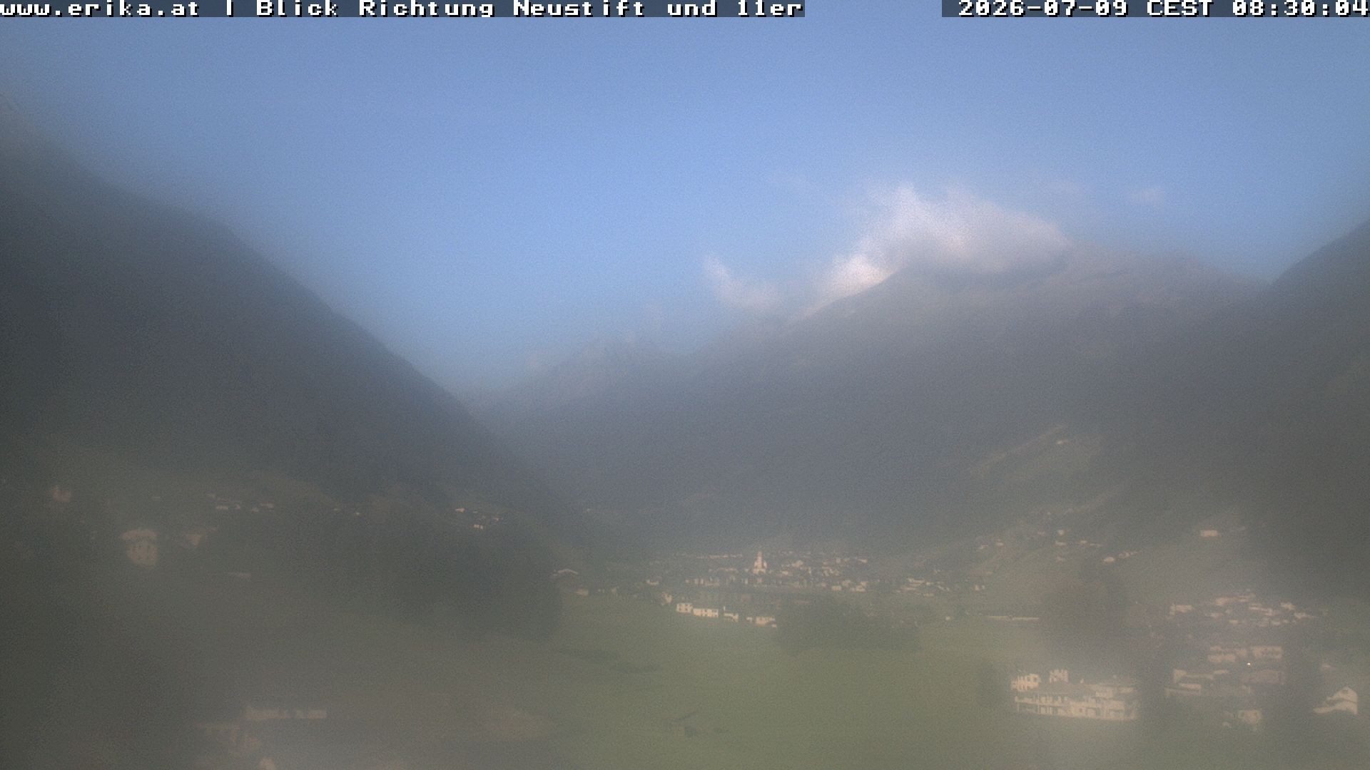 Archiv Foto Webcam Neustift: Blick vom Hotel Erika