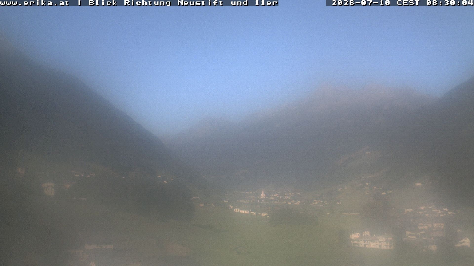 Archiv Foto Webcam Neustift: Blick vom Hotel Erika
