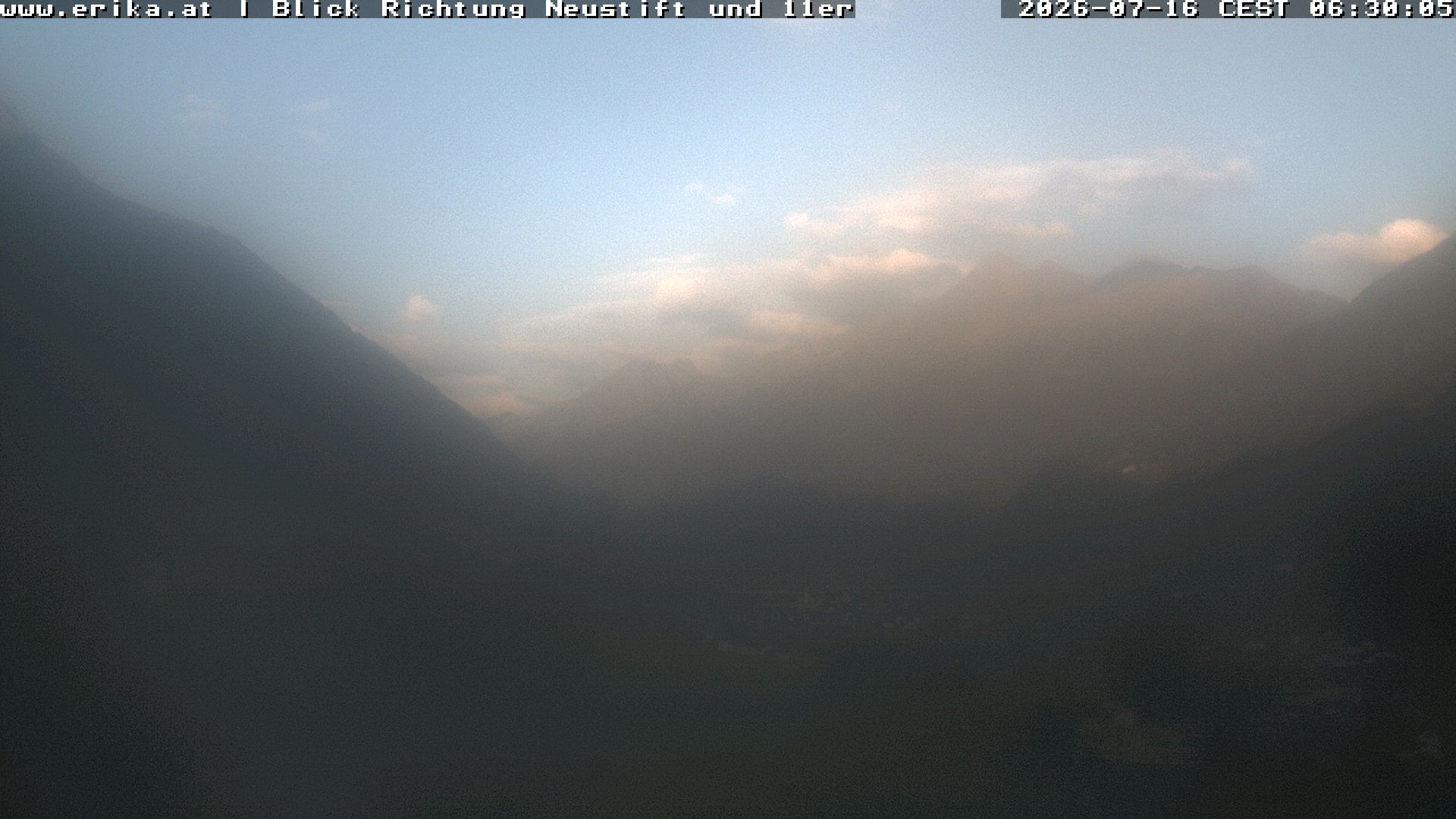 Archiv Foto Webcam Neustift: Blick vom Hotel Erika
