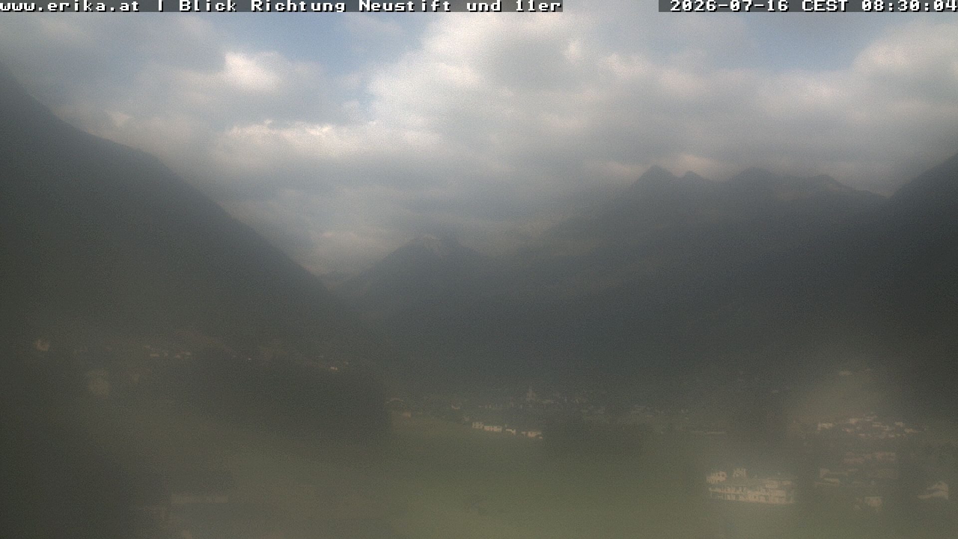 Archiv Foto Webcam Neustift: Blick vom Hotel Erika