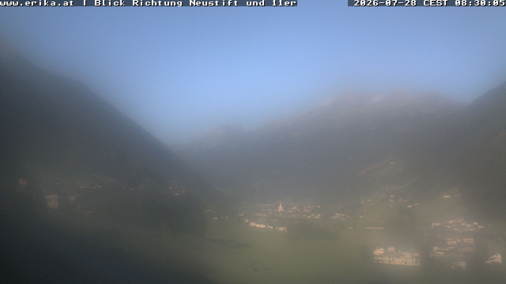 Archiv Foto Webcam Neustift: Blick vom Hotel Erika