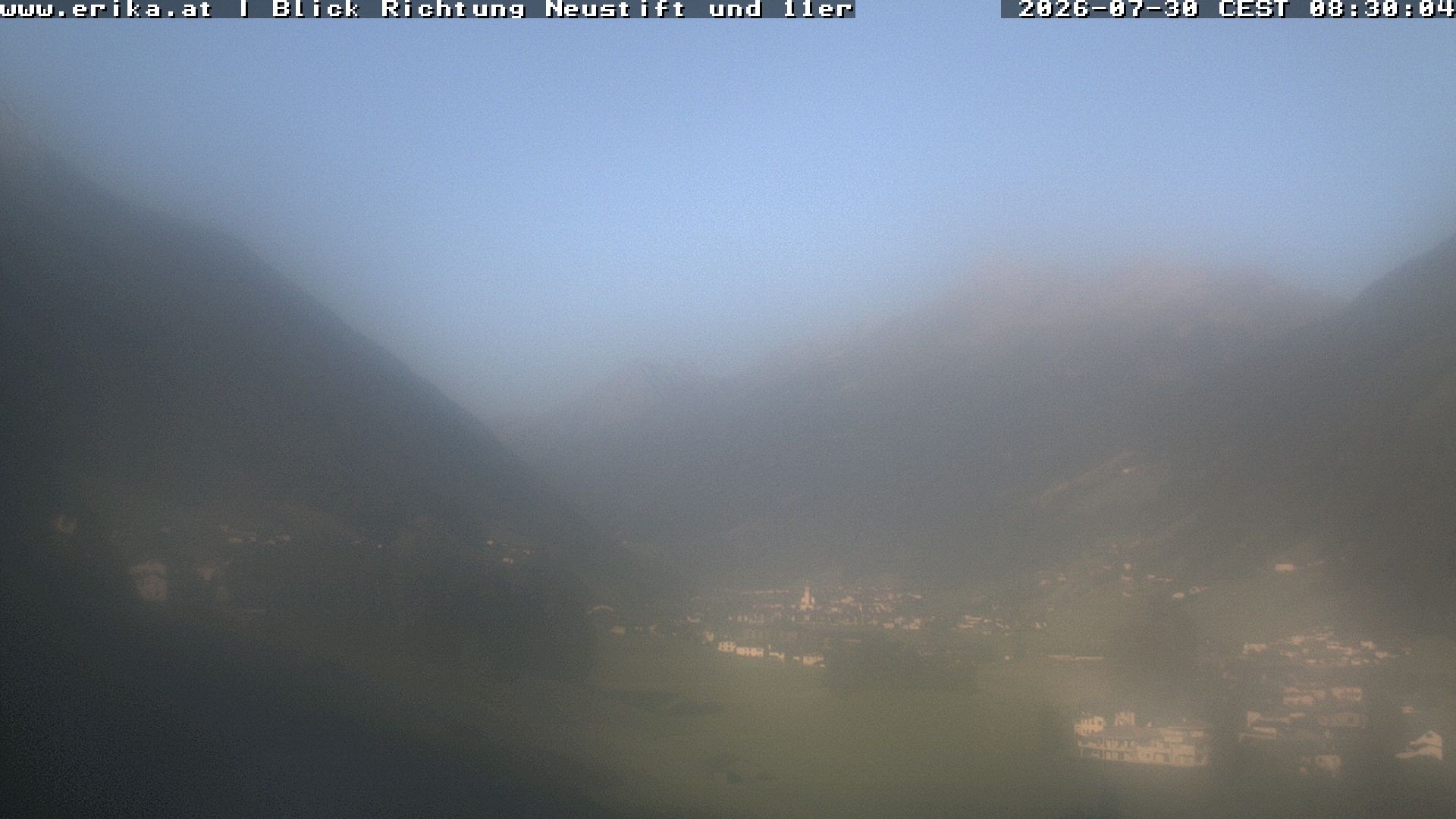Archiv Foto Webcam Neustift: Blick vom Hotel Erika
