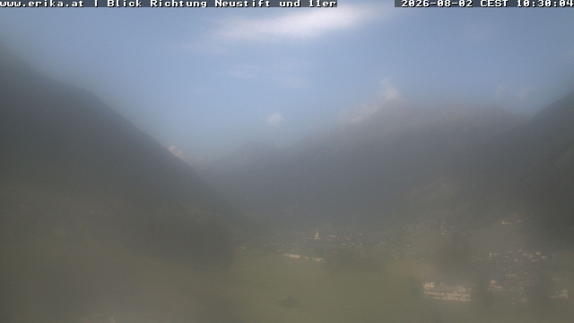 Archived image Webcam Neustift: View of the Stubai Glacier