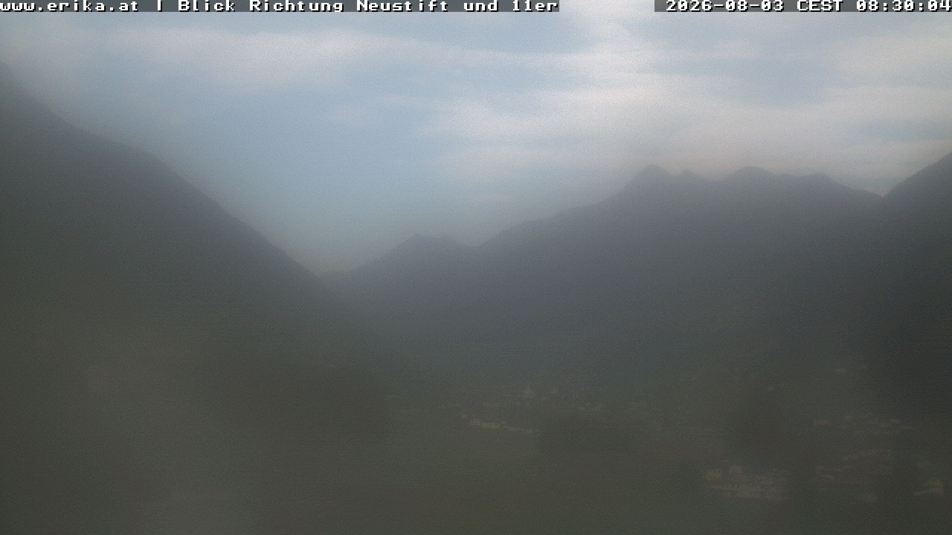 Archived image Webcam Neustift: View of the Stubai Glacier