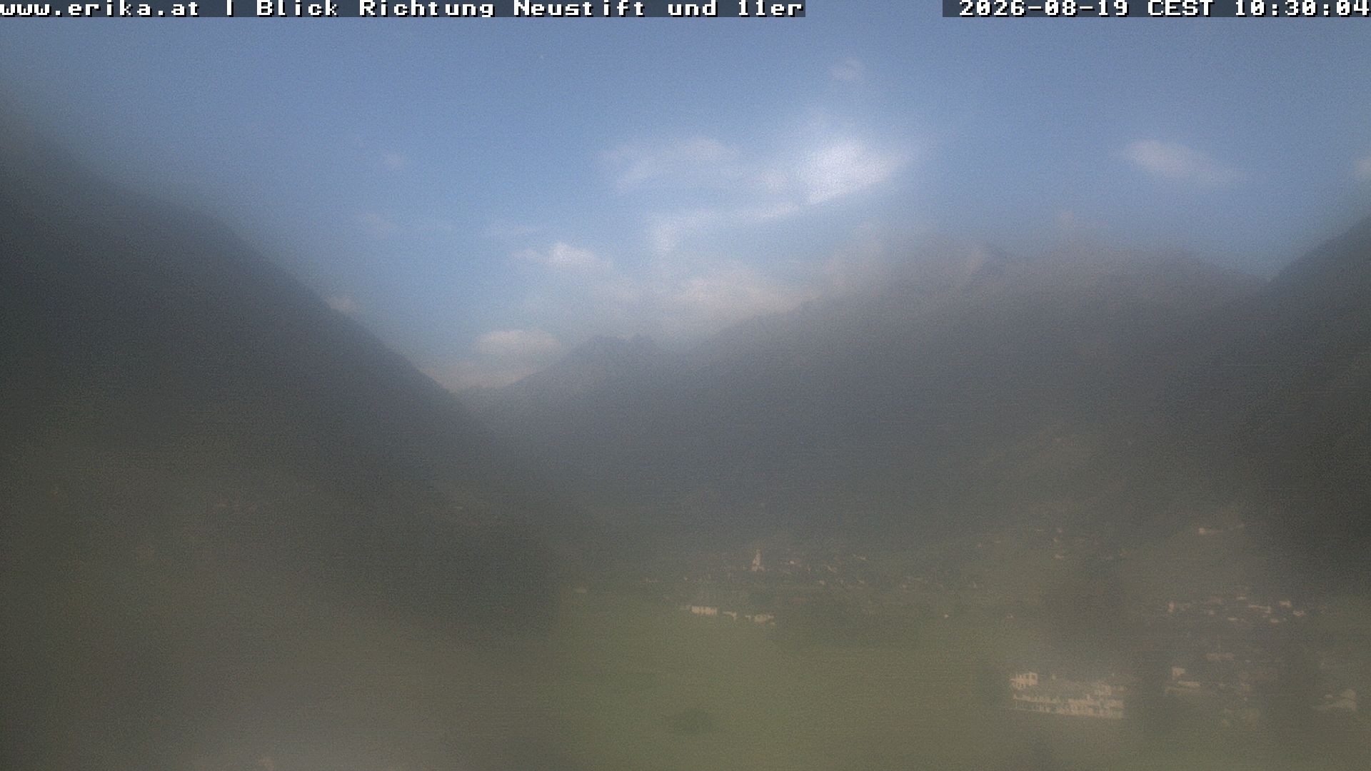 Archived image Webcam Neustift: View of the Stubai Glacier