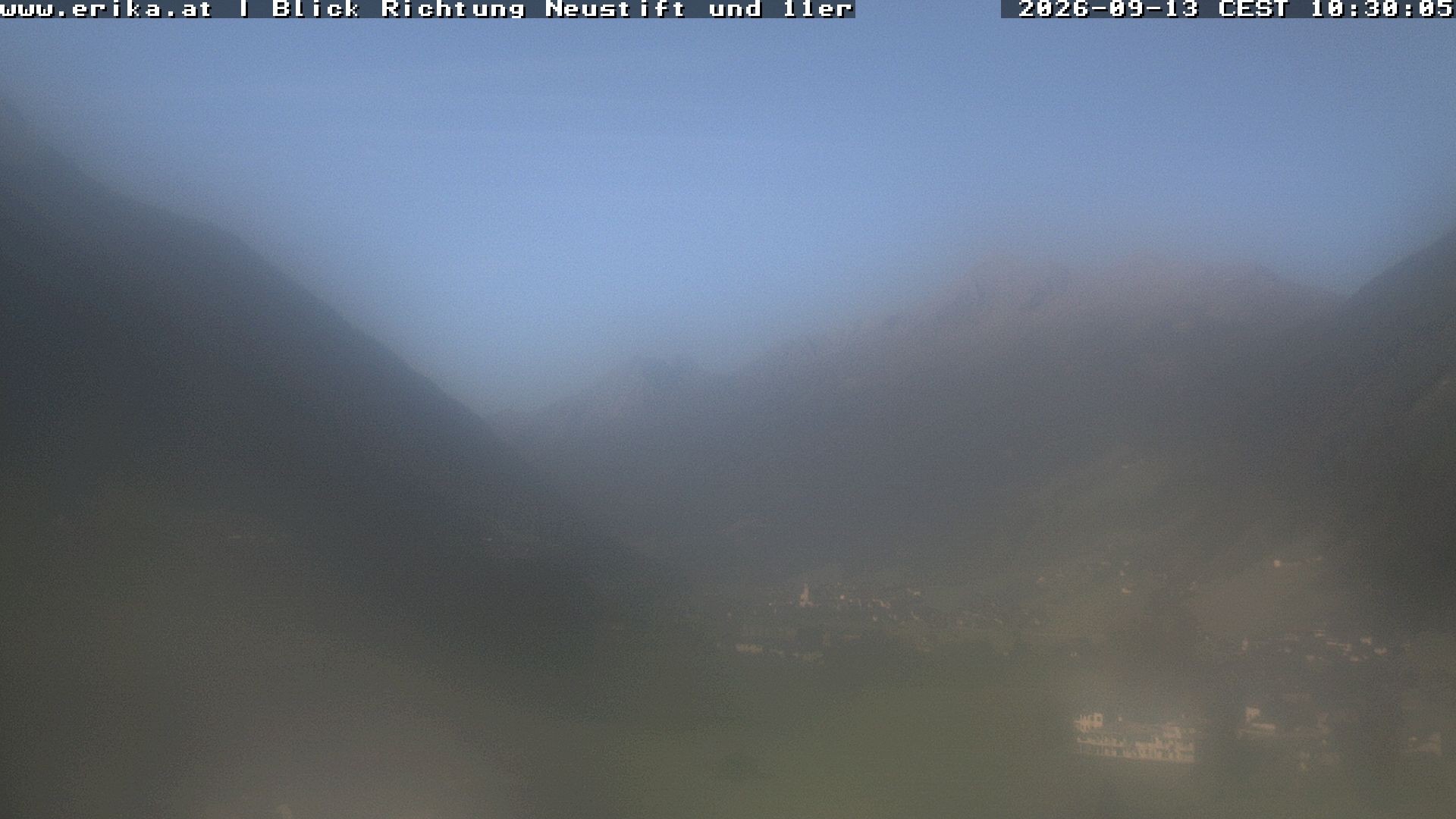 Archived image Webcam Neustift: View of the Stubai Glacier
