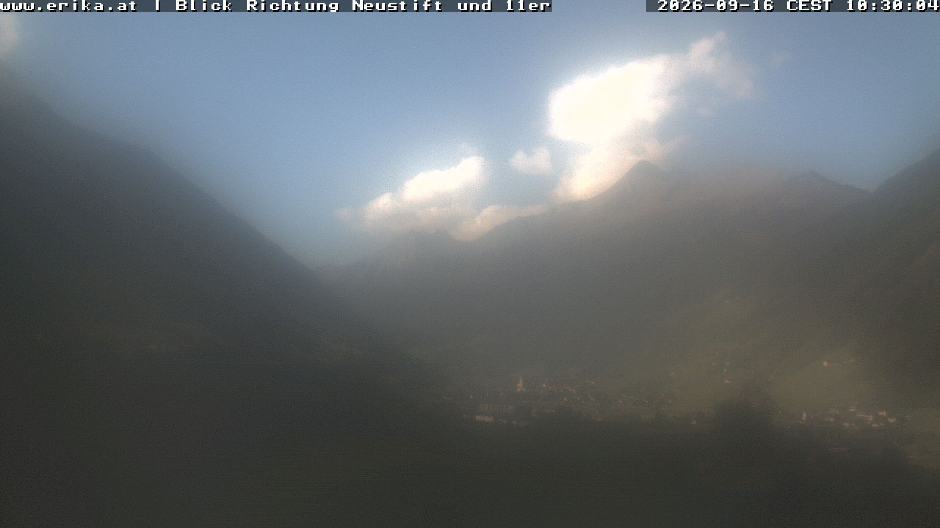 Archiv Foto Webcam Neustift: Blick vom Hotel Erika