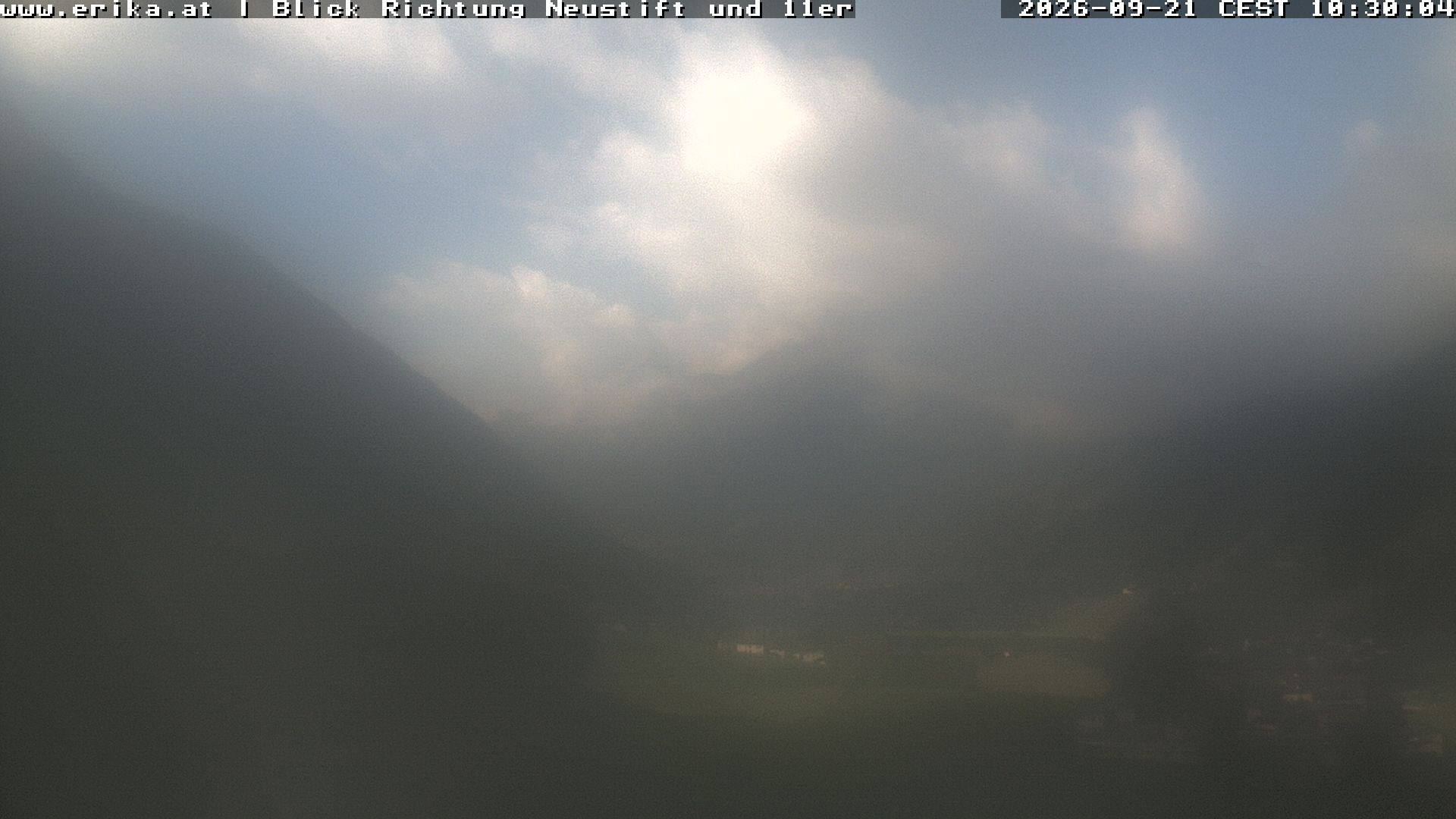 Archiv Foto Webcam Neustift: Blick vom Hotel Erika