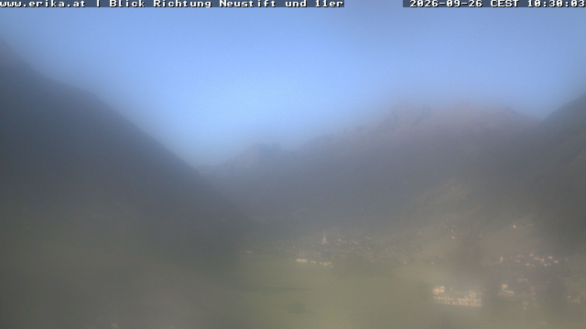 Archiv Foto Webcam Neustift: Blick vom Hotel Erika