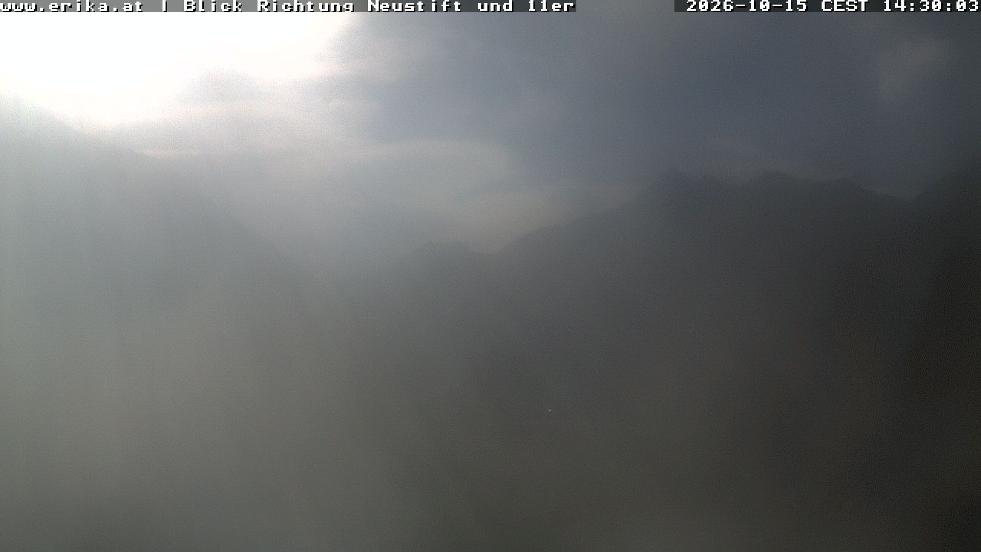 Archiv Foto Webcam Neustift: Blick vom Hotel Erika