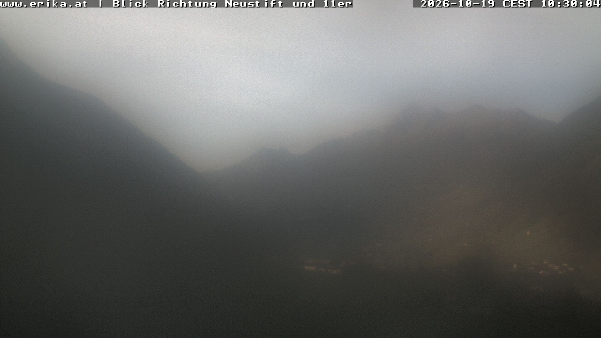 Archived image Webcam Neustift: View of the Stubai Glacier