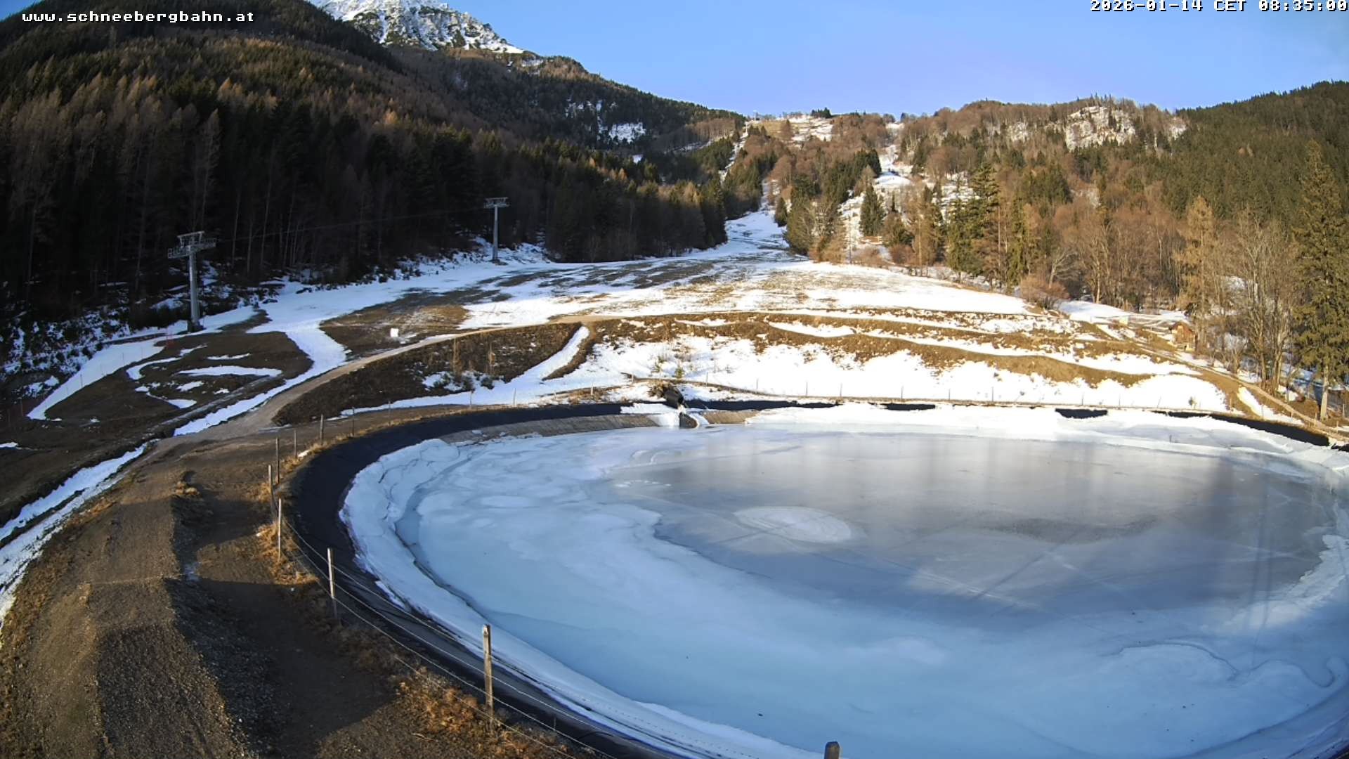 Archiv Foto Webcam Speichersee / Puchberg am Schneeberg