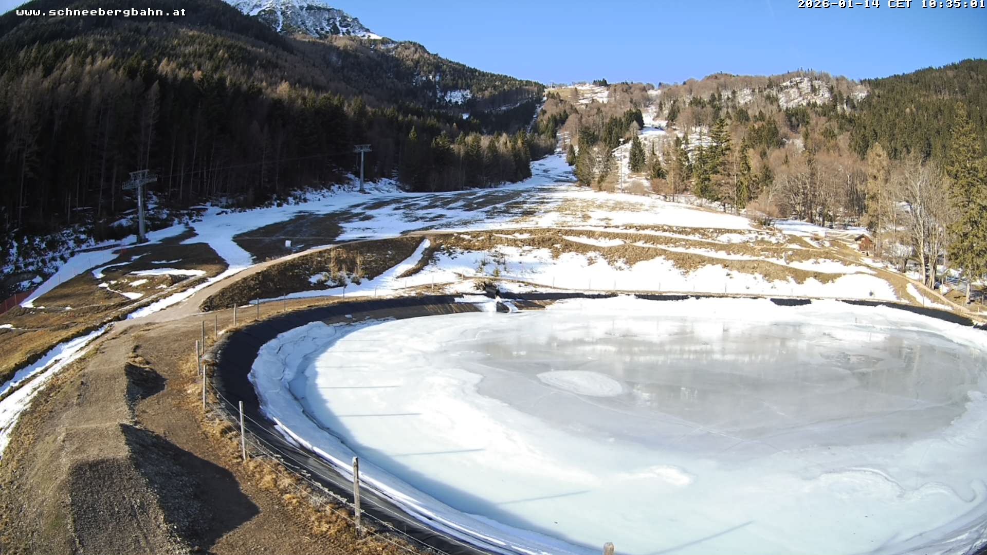 Archiv Foto Webcam Speichersee / Puchberg am Schneeberg
