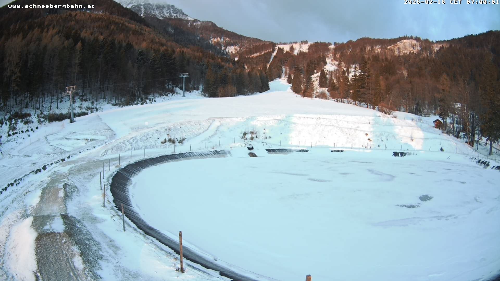 Archiv Foto Webcam Speichersee / Puchberg am Schneeberg
