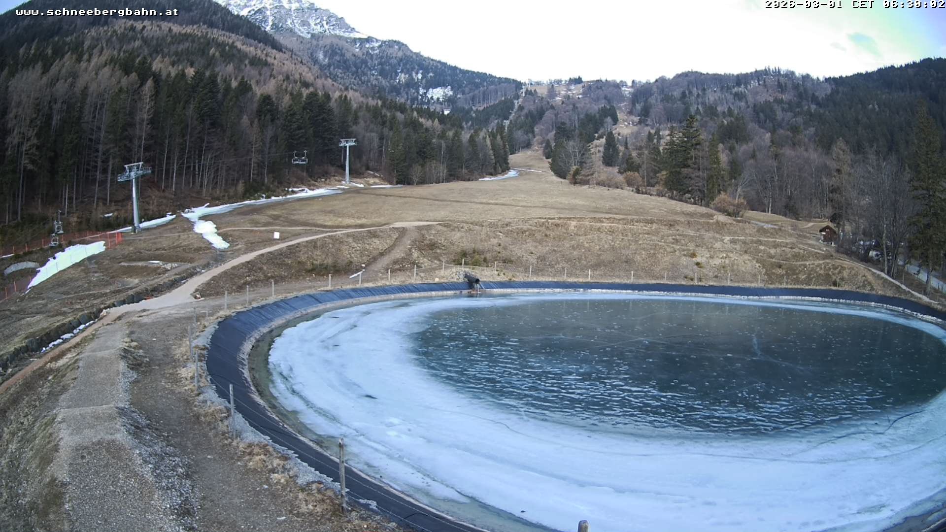 Archiv Foto Webcam Speichersee / Puchberg am Schneeberg