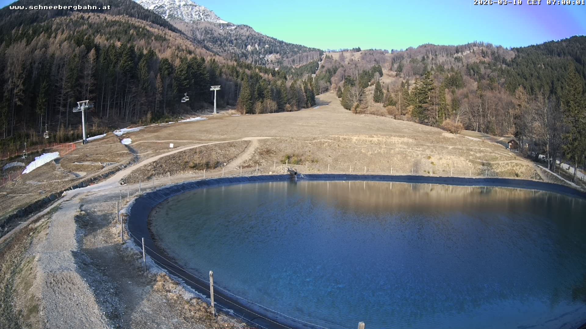 Archiv Foto Webcam Speichersee / Puchberg am Schneeberg