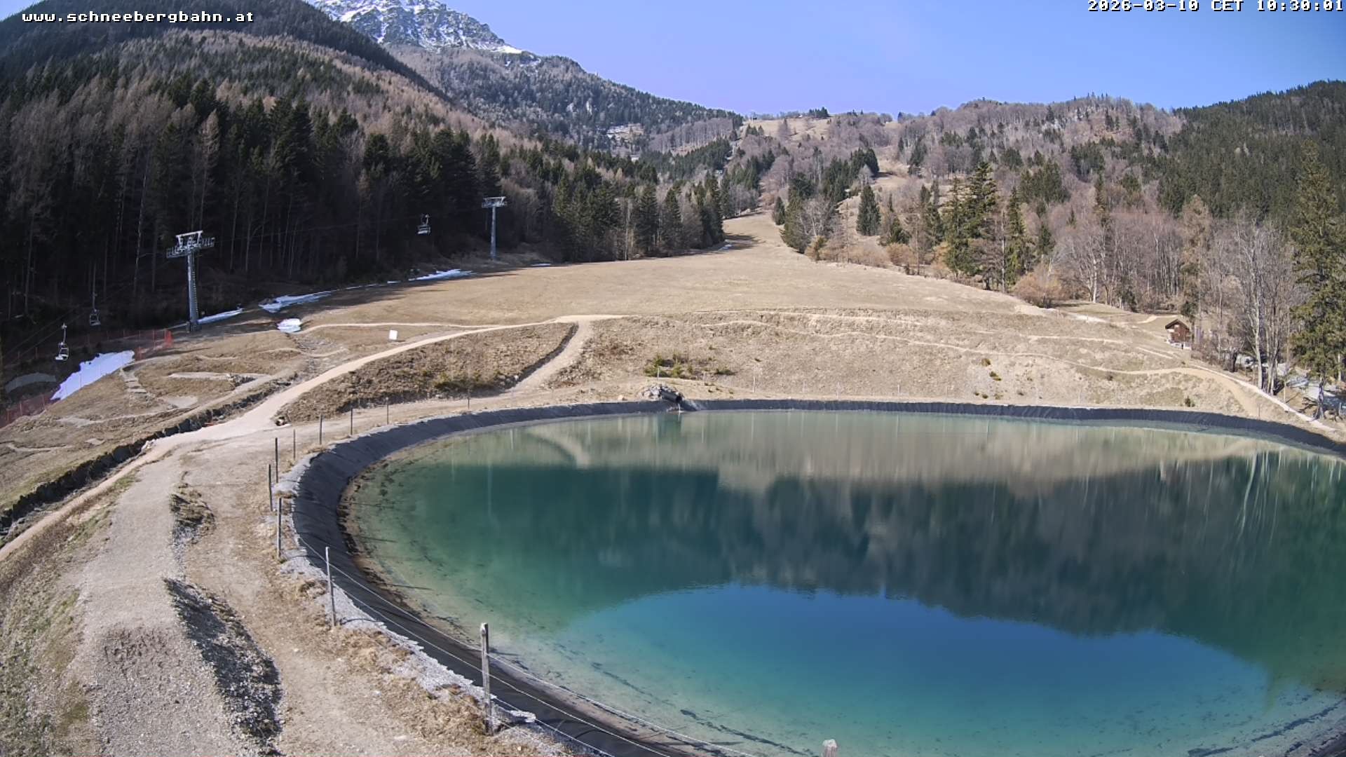 Archiv Foto Webcam Speichersee / Puchberg am Schneeberg