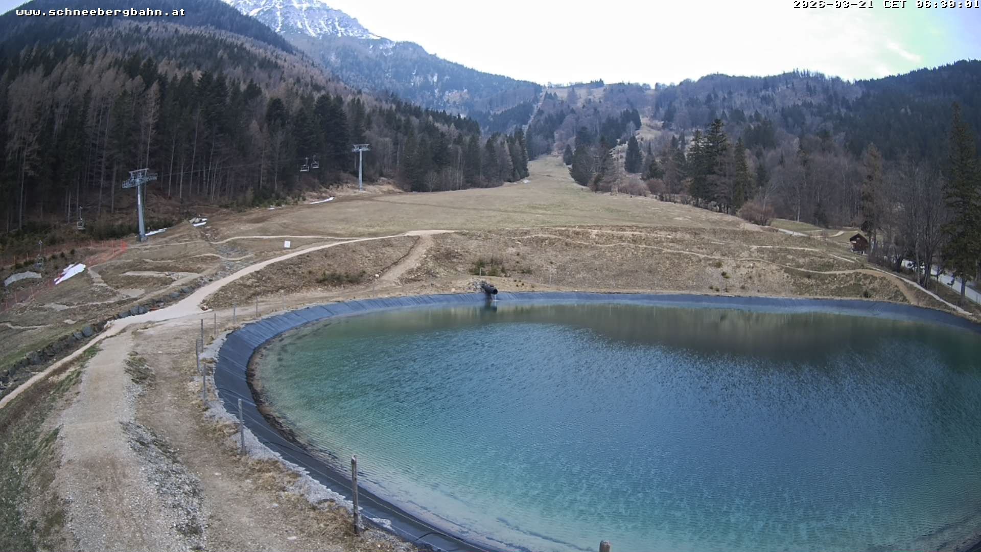 Archiv Foto Webcam Speichersee / Puchberg am Schneeberg