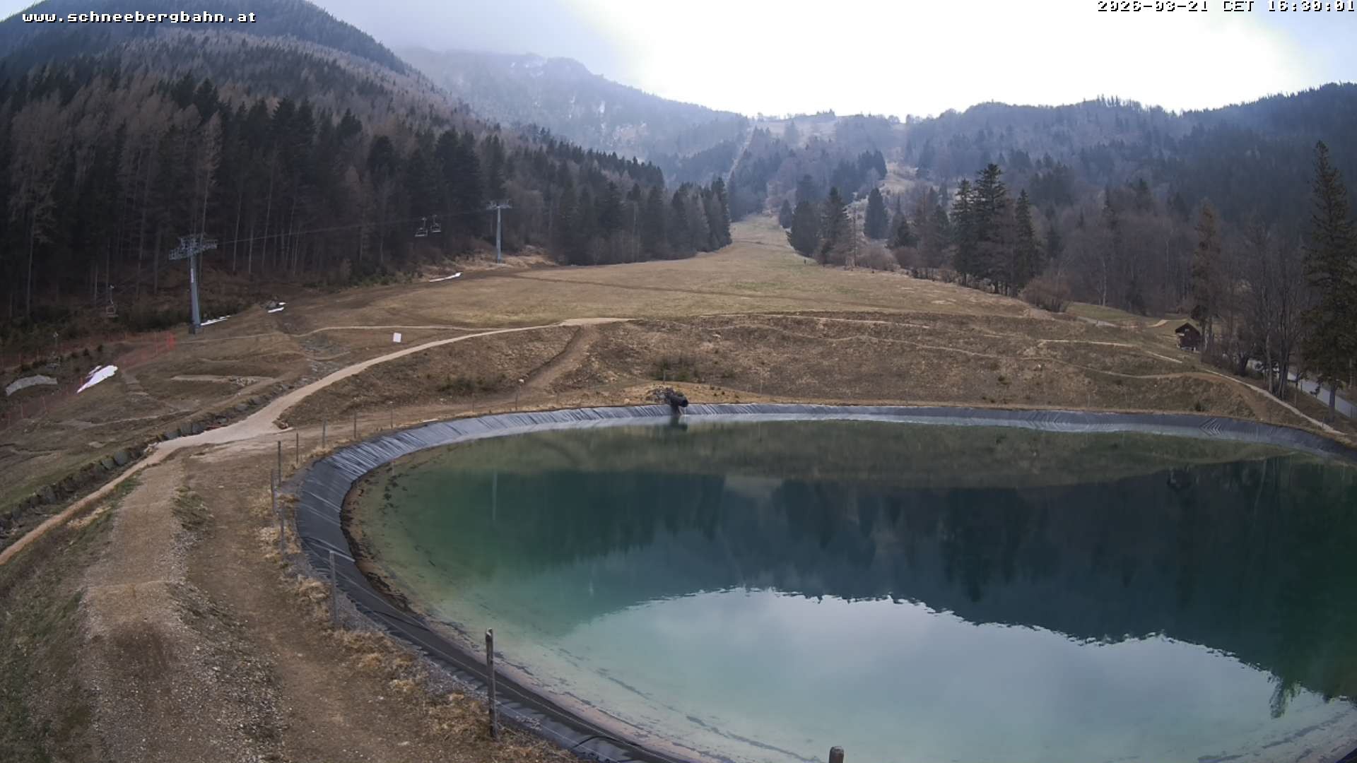 Archiv Foto Webcam Speichersee / Puchberg am Schneeberg