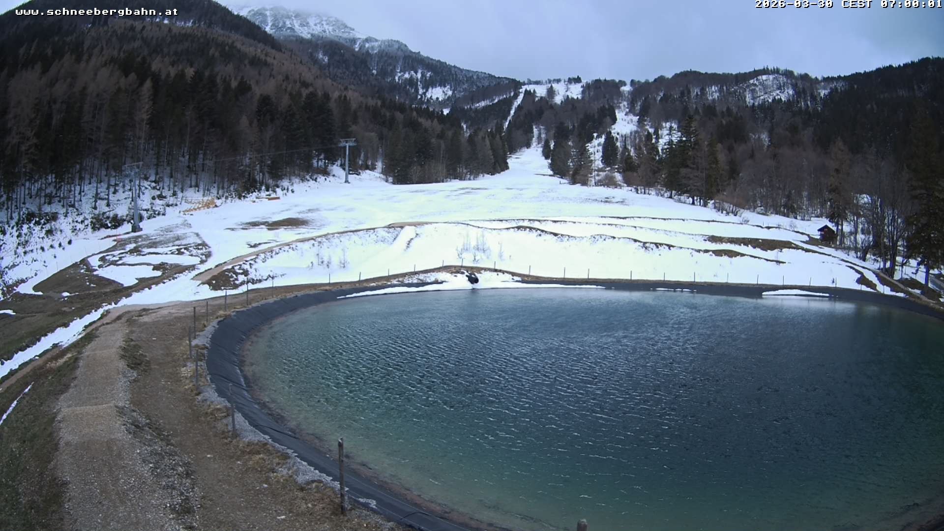 Archiv Foto Webcam Speichersee / Puchberg am Schneeberg
