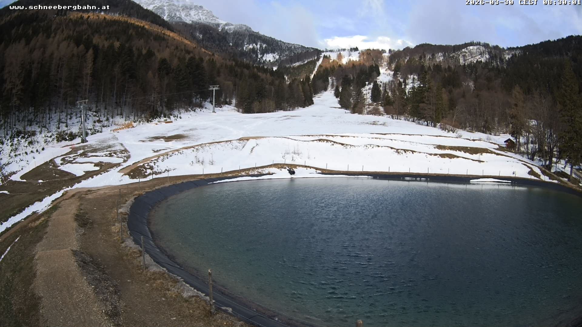 Archiv Foto Webcam Speichersee / Puchberg am Schneeberg